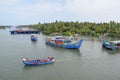 Fishing boats in the lake