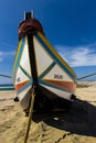 Beautiful portuguese traditional fishing boat