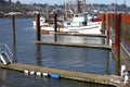 Fishing boats in a marina, Astoria OR.