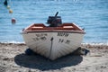 Fishing boats in the Mediterranean Sea Royalty Free Stock Photo