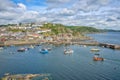 Fishing boats in Mevagissey Harbour, Cornwall, England Royalty Free Stock Photo