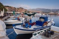 Molyvos harbor on Lesbos Royalty Free Stock Photo