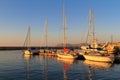 Fishing boats moored in Crete Royalty Free Stock Photo