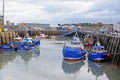 Fishing boats moored in a harbour in the south east Kent. Royalty Free Stock Photo