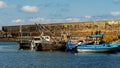 Fishing boats moored in the port of Sozopol
