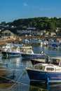 Fishing boats moored on the River Looe Royalty Free Stock Photo