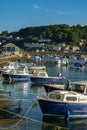 Fishing boats moored on the River Looe