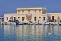 Fishing boats moored in Venetian harbour, Rethymnon, Crete, Greece