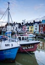 Fishing boats moored in Weymouth Harbour Royalty Free Stock Photo