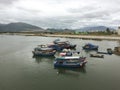 Fishing boats in Nam Du island, Kien Giang, Vietnam