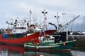 Group of fishing boats in northern Spain, Basque country