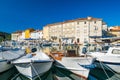 Fishing boats in old town of Cres, Croatia Royalty Free Stock Photo