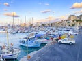 Fishing boats at old venetian port of Heraklion, Greece