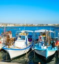 Fishing boats, Paphos harbor, Cyprus Royalty Free Stock Photo