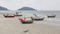 Fishing Boats parking on sands.