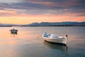 Fishing boats, Peloponnese, Greece. Royalty Free Stock Photo