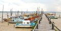 Fishing Boats at Penyabong,Malaysia Royalty Free Stock Photo