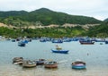 Fishing boats in Phan Rang, Vietnam Royalty Free Stock Photo