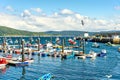 Fishing boats at the pier. Atlantic coast of Spain