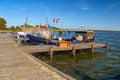 Fishing boats at the pier Royalty Free Stock Photo