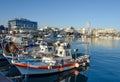 Fishing boats at the port in Cyprus Royalty Free Stock Photo