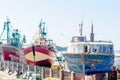 Fishing Boats in the port of Essauira