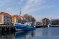 Fishing boats in the port of Helsingor, Denmark