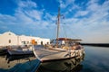 Fishing boats in port of Naousa. Paros lsland, Greece Royalty Free Stock Photo