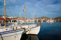 Fishing boats in port of Naousa. Paros lsland, Greece Royalty Free Stock Photo