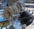 Fishing boats in a port of Protaras near Ayia Napa, Cyprus Royalty Free Stock Photo