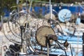 Fishing boats in a port of Protaras near Ayia Napa, Cyprus Royalty Free Stock Photo