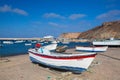 Fishing boats in the port of Sagres, Portugal. Royalty Free Stock Photo