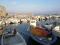 Fishing boats at the port of Torre Pali