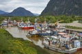 Fishing boats in Puerto Aysen, Patagonia, Chile Royalty Free Stock Photo