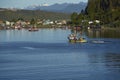 Fishing boats in Puerto Montt, Chile