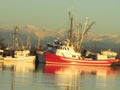 Fishing boats on the river Royalty Free Stock Photo