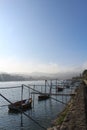 Fishing boats in a row Royalty Free Stock Photo