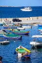 Fishing boats in San Pawl harbour, Malta. Royalty Free Stock Photo