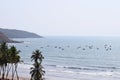 Fishing Boats in Sea at Konkan Coast in India