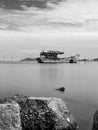 Fishing boats ,sea and sky Royalty Free Stock Photo