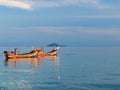 fishing boats sea and sky Royalty Free Stock Photo