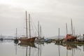 Fishing boats at Seca in Slovenia Royalty Free Stock Photo