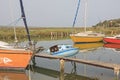 Fishing boats at Seca in Slovenia Royalty Free Stock Photo