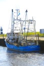 Fishing boats and ships at the pier in Germany Royalty Free Stock Photo