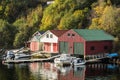 Fishing boats stand at the dock Royalty Free Stock Photo