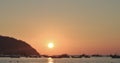 Fishing boats at Sunset in Puerto Lopez