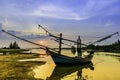 The Fishing boats at Sunset Royalty Free Stock Photo