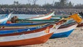 Fishing boats on a Tamil Nadu shore Royalty Free Stock Photo