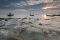 Fishing boats at Tanjung Piandang @ Ban Pecah Perak Malaysia