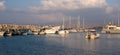 Fishing boats and tourist yachts at Latsia marina, Paphos Cyprus Royalty Free Stock Photo